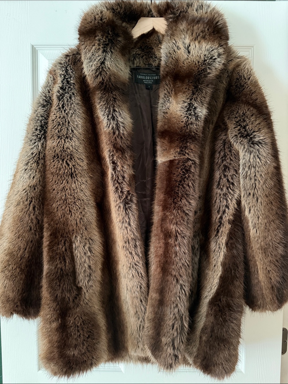 Donna Salyers Fabulous Furs Premium Luxury Faux Fur Coat